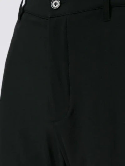 Shop Ann Demeulemeester Ruched Trousers In Black