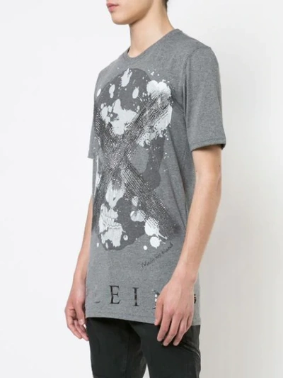 Shop Philipp Plein Daylight Black Cut T-shirt In Grey