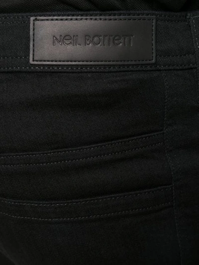 Shop Neil Barrett Straight Leg Jeans In Black