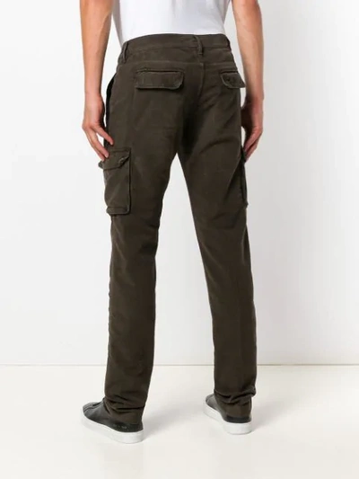 Shop Jacob Cohen Academy Cargo Trousers In Brown