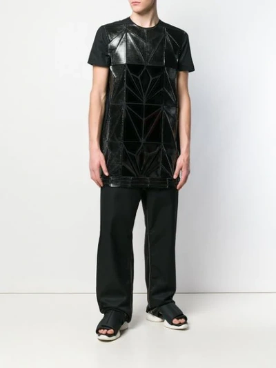 Shop Rick Owens Structured T-shirt In Black