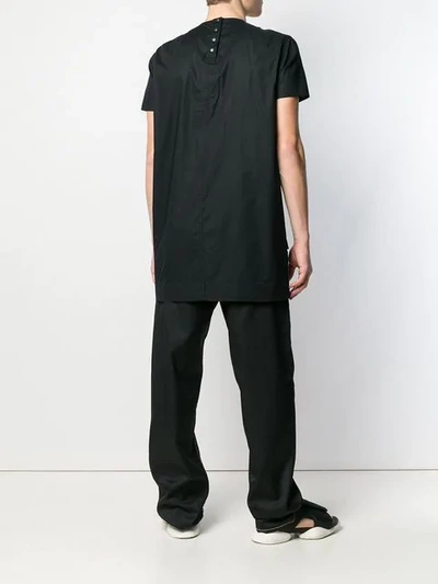 Shop Rick Owens Structured T-shirt In Black