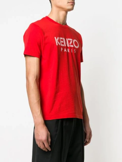 Shop Kenzo Logo T-shirt In 21 Medium Red