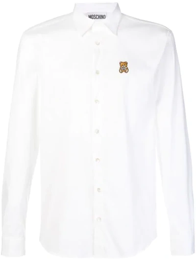 Shop Moschino Teddy Bear Shirt In White