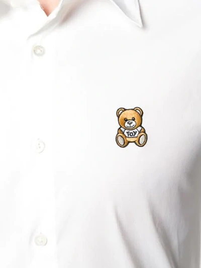 Shop Moschino Teddy Bear Shirt In White