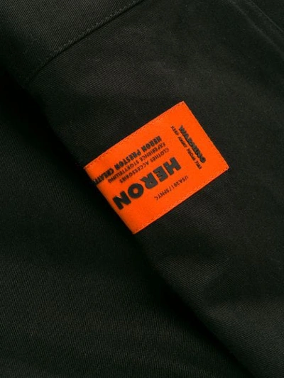 Shop Heron Preston Logo Patch Shirt - Black