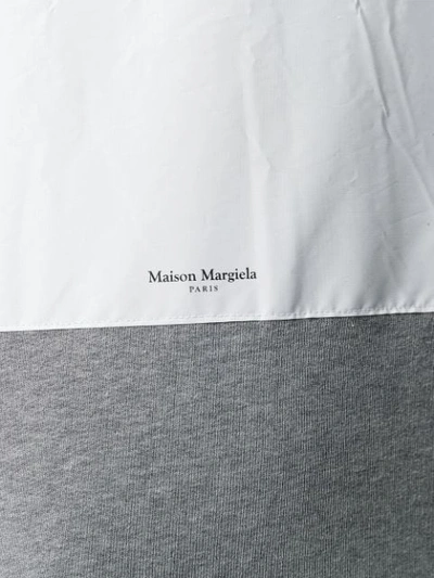 Shop Maison Margiela Contrast Panel Sweatshirt In Grey