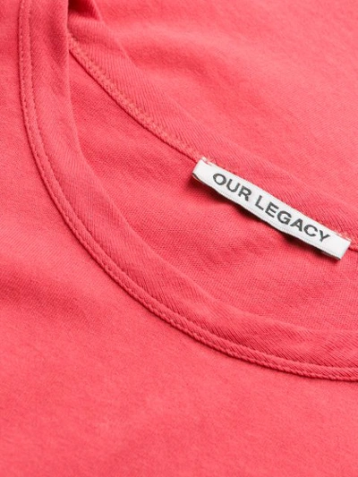 Shop Our Legacy Crewneck T-shirt In Red