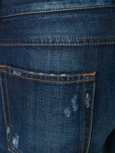 Shop Dolce & Gabbana Faded Distressed Jeans In Blue