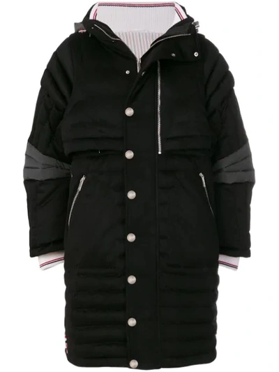 Shop Thom Browne Articulated Down-filled Cashmere Parka - Black