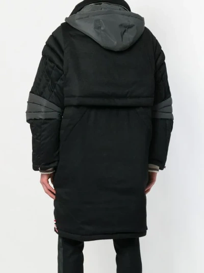 Shop Thom Browne Articulated Down-filled Cashmere Parka - Black