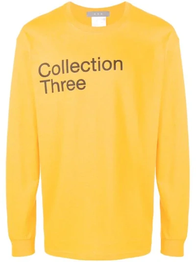 Shop Geo Collection Three T-shirt In Yellow