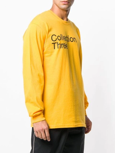 Shop Geo Collection Three T-shirt In Yellow