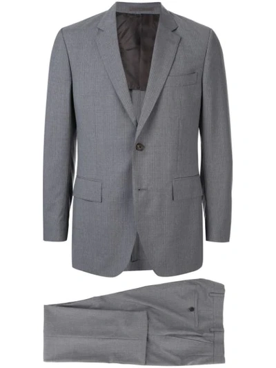 Shop Gieves & Hawkes Pinstripe Suit In Grey