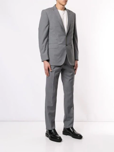 Shop Gieves & Hawkes Pinstripe Suit In Grey