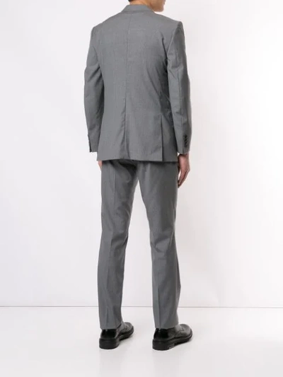 Shop Gieves & Hawkes Pinstripe Suit In Grey