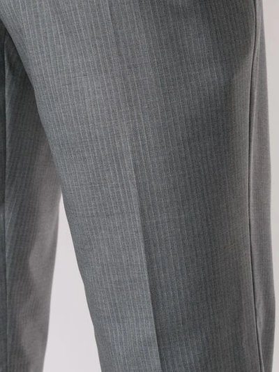 Shop Gieves & Hawkes Pinstripe Suit In Grey