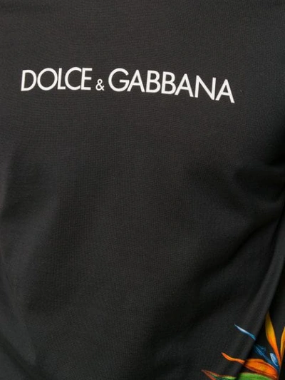 Shop Dolce & Gabbana Logo Print T-shirt In Black