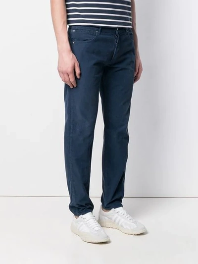 Shop Golden Goose Straight Leg Corduroy Jeans In Blue