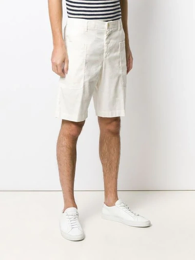 Shop Barena Venezia Barena Patch Pocket Shorts - White