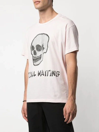 Shop Lost Daze Skull Print T-shirt In Pink