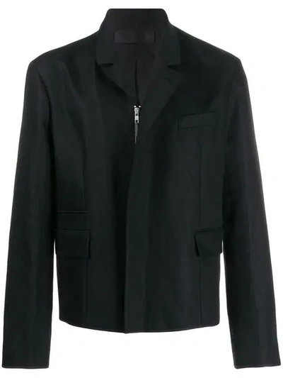 Shop Haider Ackermann Zipped Canvas Jacket In Black