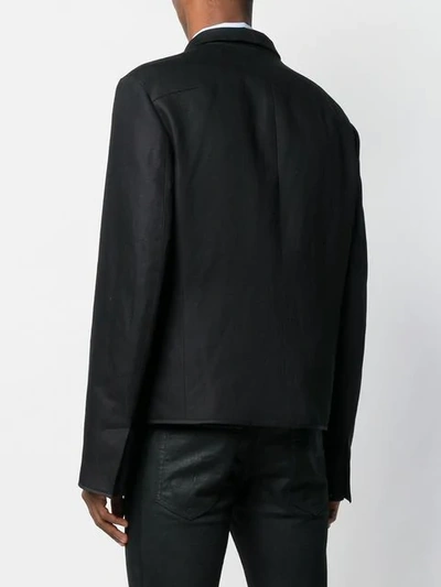 Shop Haider Ackermann Zipped Canvas Jacket In Black