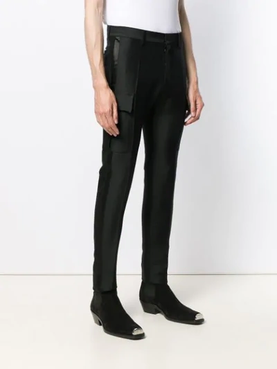 Shop Dsquared2 Cargo Suit Trousers In Black