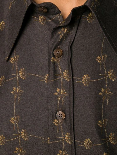 Shop Etro Daisy Chain Print Shirt In Brown