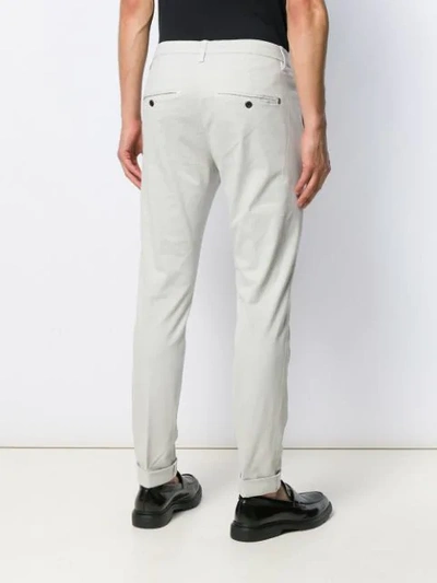 Shop Dondup Slim-fit Chinos In White