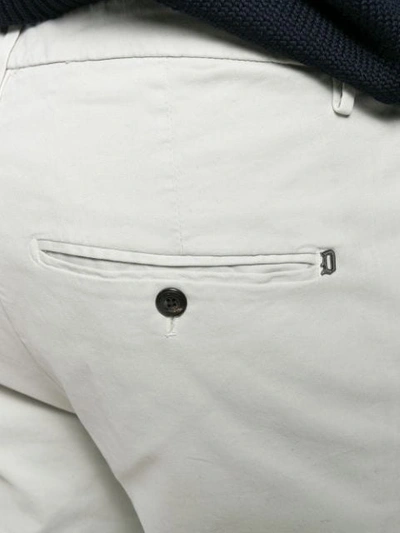 Shop Dondup Slim-fit Chinos In White