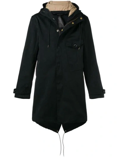 Ten C Parka Mit Brusttasche In Blue