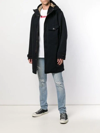 Ten C Parka Mit Brusttasche In Blue
