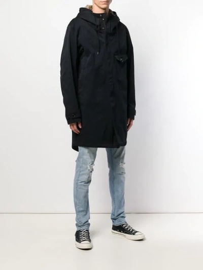 Ten C Parka Mit Brusttasche In Blue