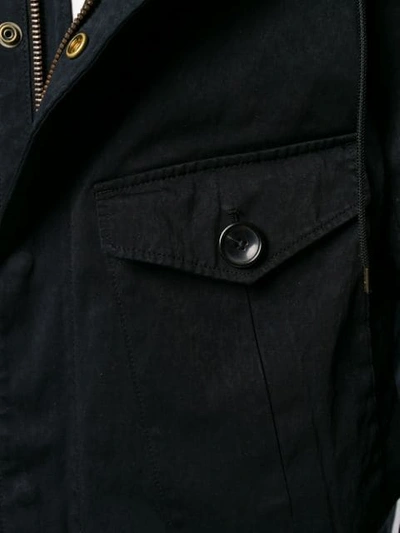 Ten C Parka Mit Brusttasche In Blue