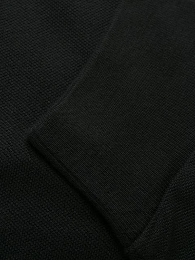 Shop Polo Ralph Lauren Long Sleeved Polo Shirt In Black