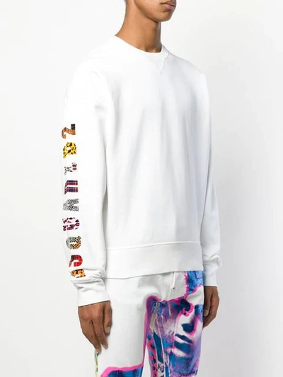 Shop Dsquared2 Pullover Mit Print In White