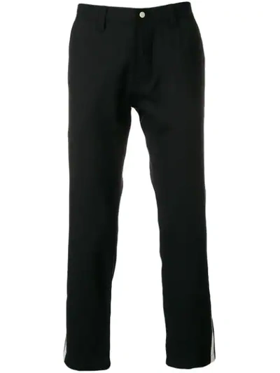 Shop Enfants Riches Deprimes Logo Stripe Trousers In Black