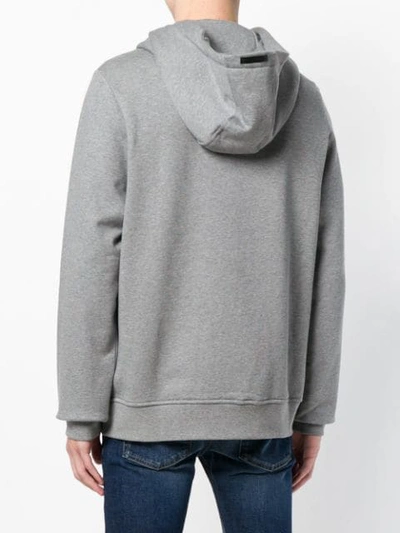 Shop Diesel Black Gold Sneilbood-face Hoodie - Grey