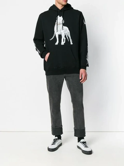 Shop Marcelo Burlon County Of Milan Dogo Hoodie In Black