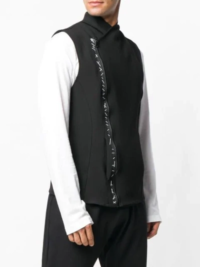 Shop Alchemy Zipped Vest In Black
