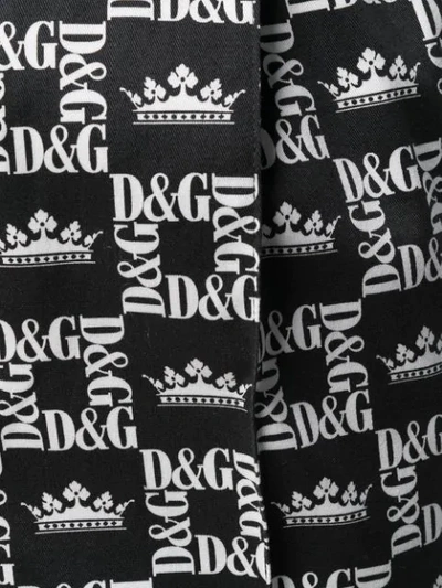 Shop Dolce & Gabbana Crown-print Track Pants In Black