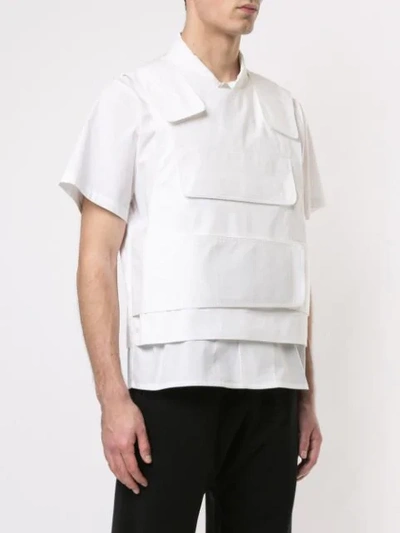 Shop Sankuanz Bullet Proof Styled Vest In White