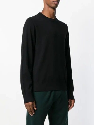 Shop Joseph Crew Neck Sweater In Black