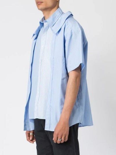 Shop Andrea Crews Layered Shendo Shirt - Blue