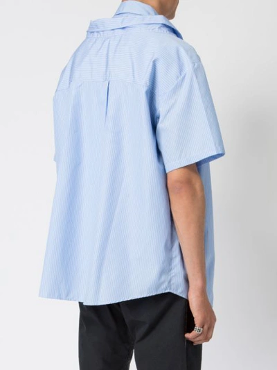 Shop Andrea Crews Layered Shendo Shirt - Blue