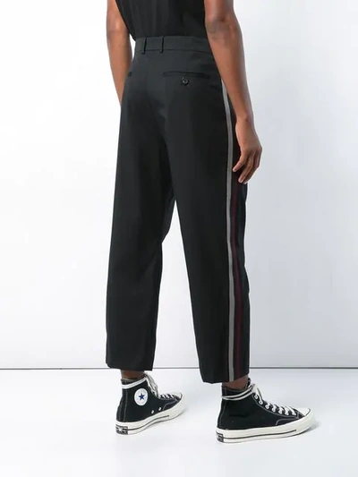 Shop Adaptation Cropped Tailored Trousers In Black