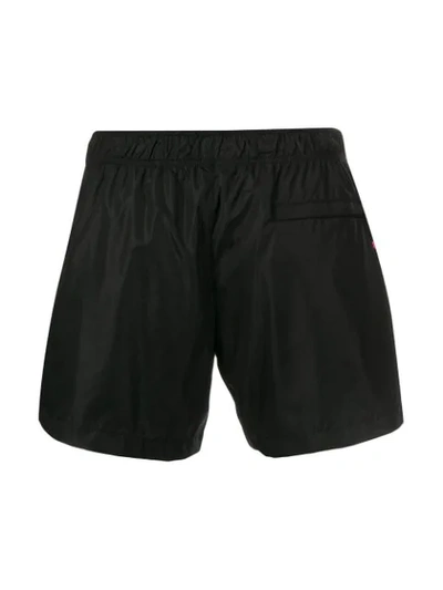 Shop Off-white Graphic Print Swim Shorts - Black