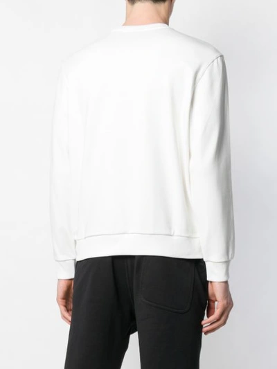 Shop Fila Flatplan Print Sweatshirt In White