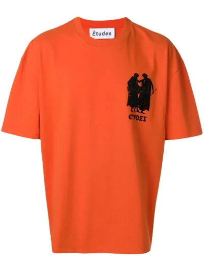Shop Etudes Studio Études Museum Print T-shirt - Orange